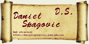 Daniel Špagović vizit kartica
